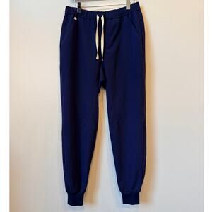 FIGS Technical Collection Navy Blue Jogger Scrub Pants Size M Drawstring Active